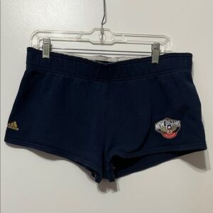 NBA Pelicans Adidas Women's Dark Blue Athletic Shorts